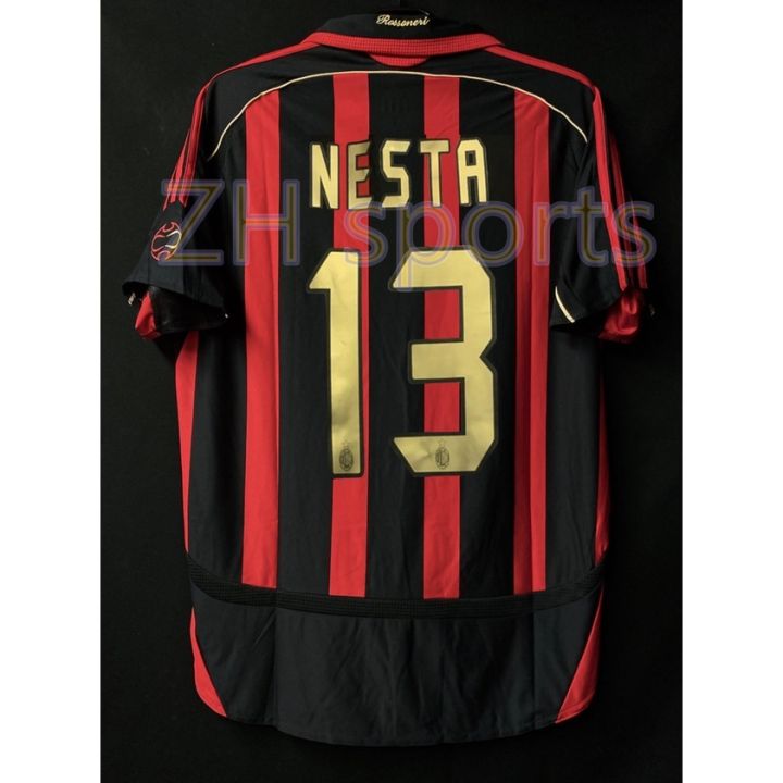 2006-2007-ac-milan-home-jersey-retro-jersey-football-06-07-ac-milan-jersey-kaka-22-nesta-13-ronaldo-99-ชุดฟุตบอลผู้ชาย-เสื้ออาร์เซนอล-เสื้อแมนยู-ยุค90