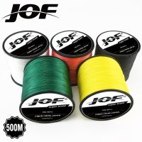 JOF สายตกปลาถักตกปลาทะเลน้ำเค็ม8 Strands 500M 100% PE Trenzado Pesca 22-88LB