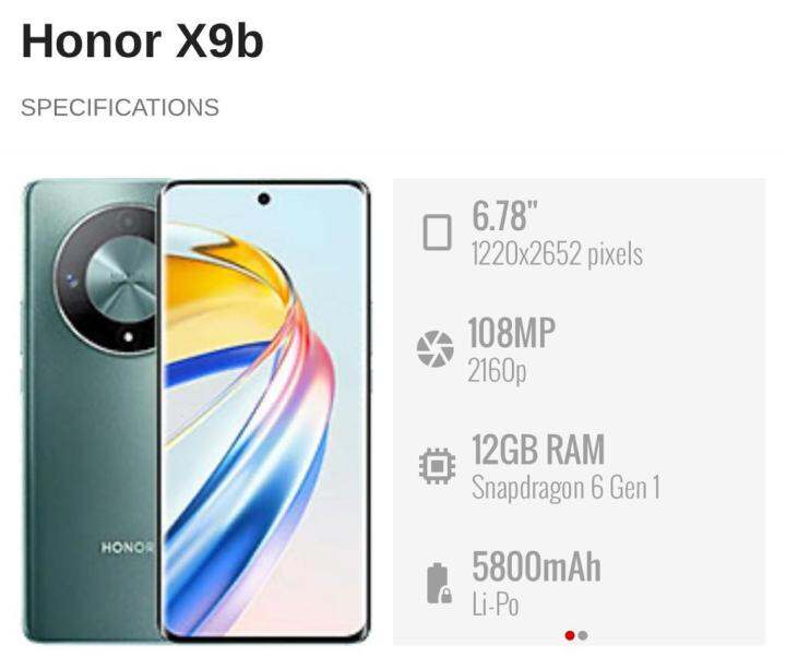 HONOR X9b 5G [12GB RAM | 256GB ROM], 1 Year By Honor Malaysia | Lazada