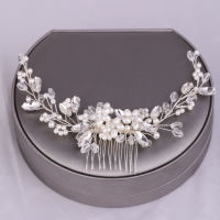 Elegant Pearl Beads Long Curved Shape Hair Comb Inserted Combs Hair Ornaments Headpiece Wedding Bridal Accessories