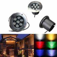 ♨◑ 7W High Power LED Buried Light IP67 Waterproof Outdoor Garden LED Underground Lamp Stair Step Lighting 12V AC110V 220V