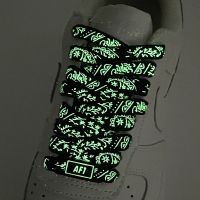 Luminous Shoelaces AF1 Night Glow Flat Shoe Laces and Shoe Decoration For Sneaker Prom party Shoelace Shoes Accessories