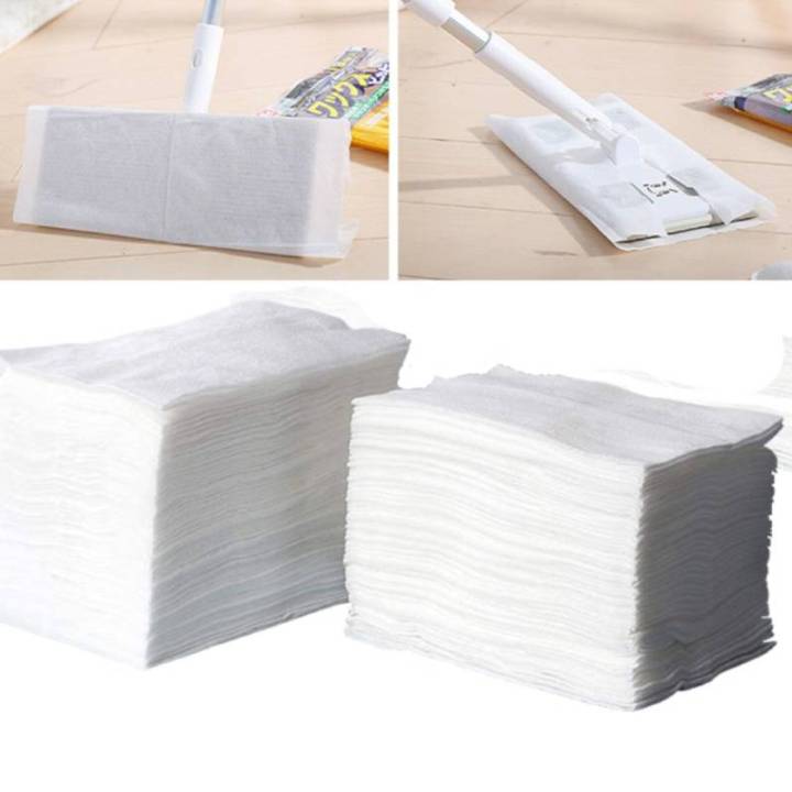 100pcs 20*30cm Disposable MicroFibre Electrostatic Floor Cloths Dust ...