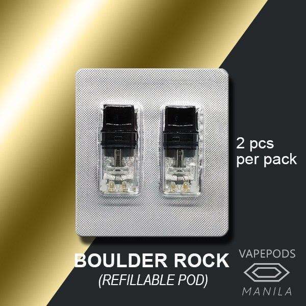 vape Boulder Rock Refillable Replacement Pods 2 in each pack For use