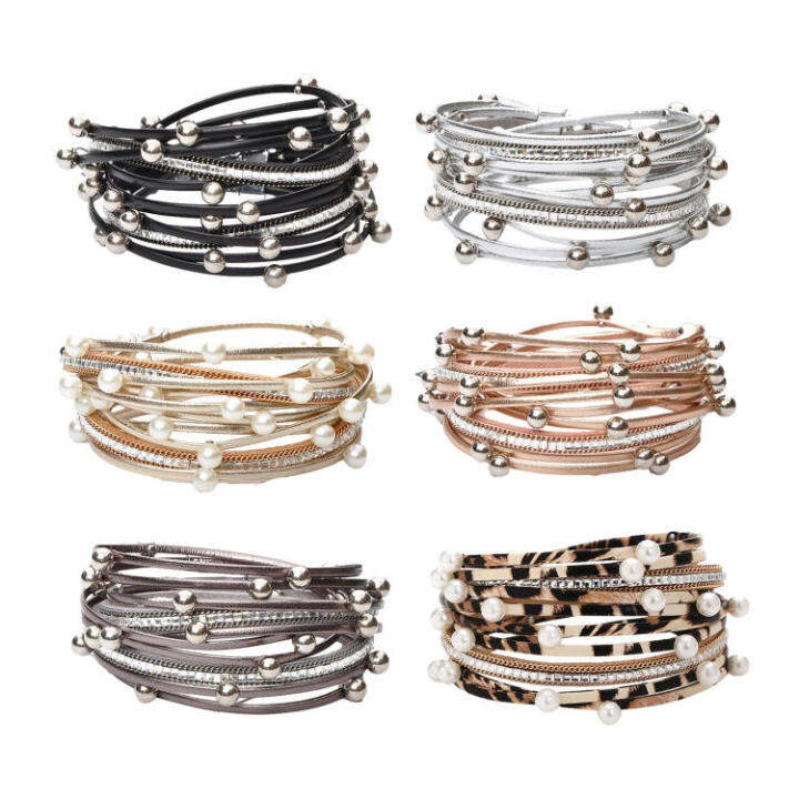 Bracelet with Matt silver magnetic clasp and RD53 cable