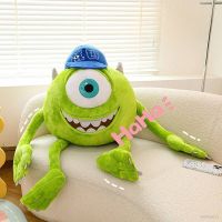 ของเล่น Mike Wazowski ยัดไส้รูปการ์ตูนสำหรับเด็กขนาด80ซม. ตุ๊กตายัดนุ่น Monsters University หมอนอิงของตกแต่งบ้านสำหรับเด็ก