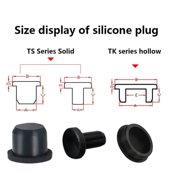 rubber-plug-silicone-inner-hole-stopper-eyelet-joint-waterproof-washer-protective-ring-threaded-plugs-cover-nut-cap-t-plug-round