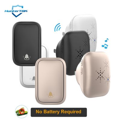 ❇◇☂ Self-Powered Wireless Doorbell Outdoor Waterproof Door Chime 150M Distance 32 Songs EU US Plug Home Welcome Ringing Door Bell