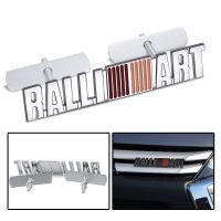 3D สติกเกอร์โลหะรถด้านหน้า Grille ป้ายติดตัวถังซีลตกแต่งรถยนต์สำหรับ Mitsubishi Ralliart ASX Outlander LancerEX Pajero Grandis LANCER แลนเซอร์อีโวลูชั่น Pajero