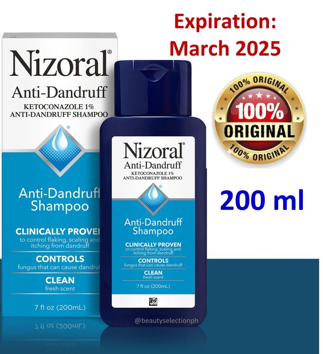 Nizoral AntiDandruff Shampoo 200 ml Original March 2025 Expiration