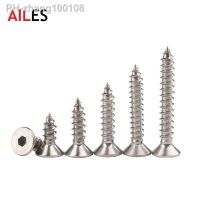 M3 M4 M5 M6 M8 304Stainless Steel Self Tapping Hexagon Flat Countersunk Screws 6 8 10 20 30 40 50mm Length