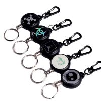 1pcs Portable Keychains For Men EDC Key Rings Steel Wire Retractable Key Buckles Key Chain Spring back Key Holder Keyring Key Chains