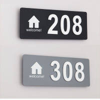 Welcome Home Luminous Night Light Plates, with Your Custom Number, Text, Color &amp; Font Choice Fluorescent Sign Design 12 Colors