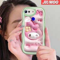 JIUMOO เคส V20เคสสำหรับ Honor V30 Pro ดีไซน์ใหม่ลายการ์ตูน3D My Melody สีครีมขอบคลื่นปลอกโปร่งใสลายกล้องถ่ายรูปเคสมือถือนุ่มฝาครอบป้องกันอ่อนโยนแบบเรียบง่าย