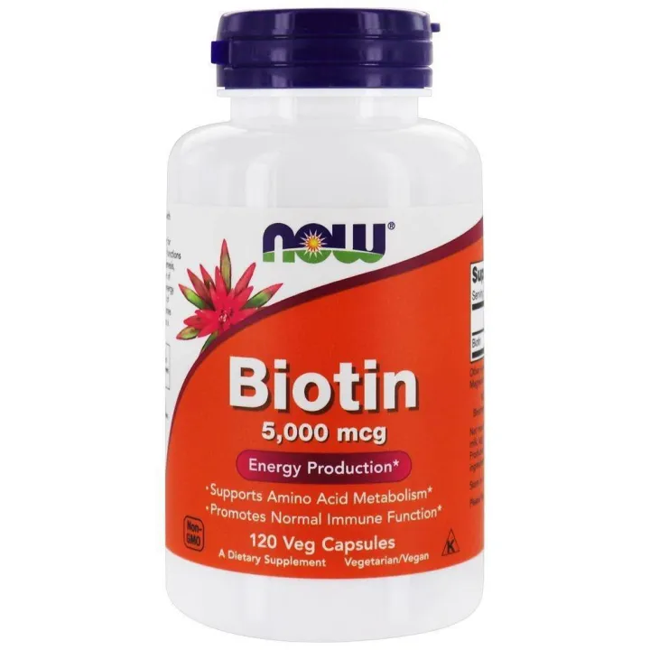 Now Foods Biotin 5000 mcg 120 Capsules | Lazada.co.th