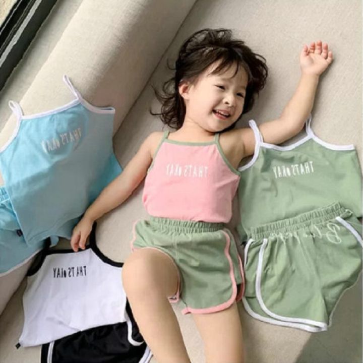 cod-girls-suit-letter-suspender-top-and-23-summer-new-foreign-trade-childrens-on-behalf-of-3-8-years-old