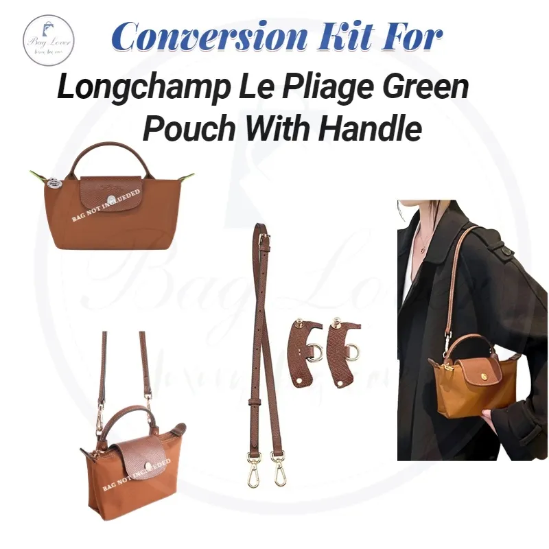 Leather Crossbody Conversion Kit for Le Pliage Pouch With 