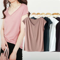 Charming เสื้อแฟชั่นเกาหลี แขนกุด Modal sleeveless T-shirt สวยเก๋มาก รุ่น C732