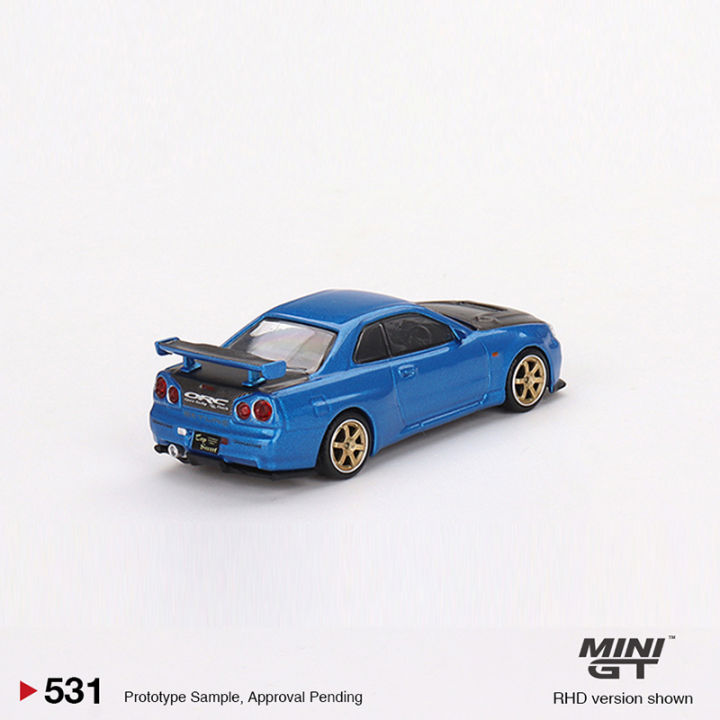 mini-gt-1-64รุ่นรถ-skyline-gt-r-r34-top-secret-bayside-blue-531-lhd