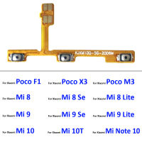 Suis Kuasa เปิดปิดปุ่มคีย์ระดับเสียงสายเคเบิลงอได้ Xiaomi F1 X3 M3 Mi 8 9 Se Lite Mi 10 9T 10T 11 Nota 10 Pro Lite