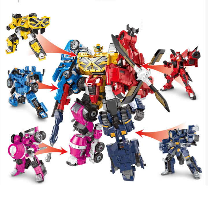 Mini Force X Robot Toy Sammy Ford Max Lucy 5 in 1 Transformer Miniforce ...