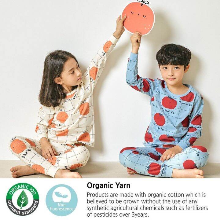 unifriend-kids-pajamas-boys-sleepwear-clothes-set-home-wear-long-sleeve-100-organic-boys-pyjamas-nightwear-check-tomato