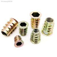 ✖♙▤ 10/20/30/50pcs M4 M5 M6 M8 M10 Furniture Cabinet Bed Hexagon Hex Socket Head Embedded Insert Nut E-Nut Inside and Outside Thread