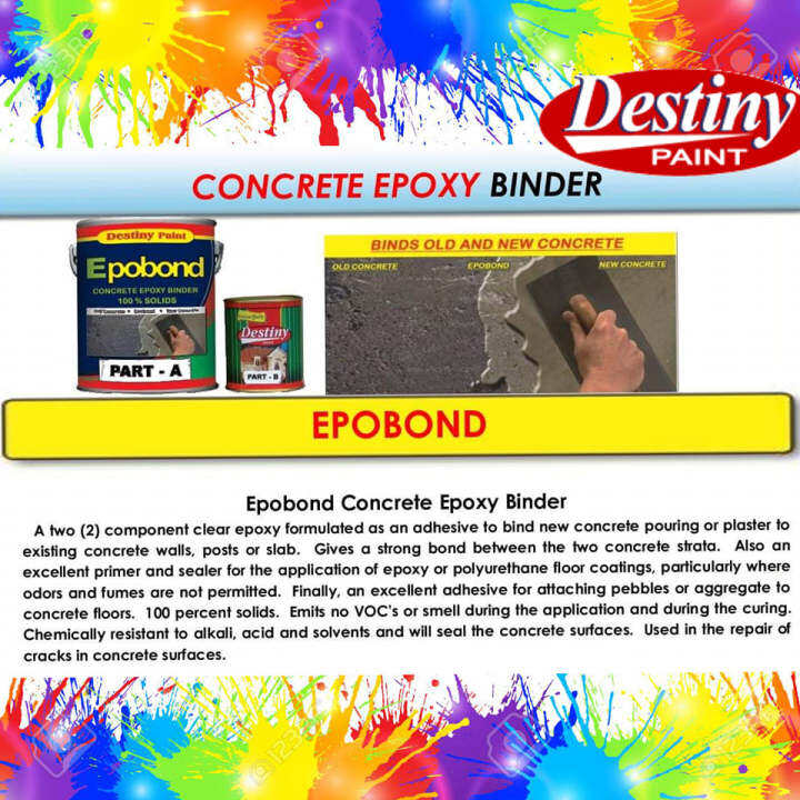 DESTINY PAINT EPOBOND (Concrete Epoxy Binder) 4L Lazada PH