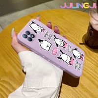 Jjlingji เคสสำหรับ OPPO Reno 4 SE A92S Reno 4Z เต็มหน้าจอ Pochacco นุ่มเคสมือถือด้านข้างบางลายขอบสี่เหลี่ยมกรอบซิลิโคนเคสนิ่มเคสป้องกันการกระแทก