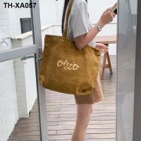 ❧℗♣ han edition web celebrity ins bag printed letters heavy wash water do old leisure restoring ancient ways is the single shoulder