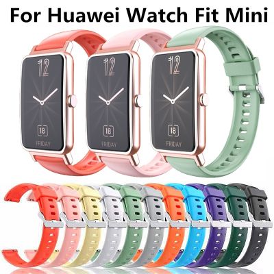 Soft Silicone Strap for Huawei Watch Fit mini Bracelet Replacement Smart Watch Wristband Accessories for Huawei Watch Fit2 Strap