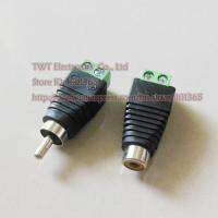 ✢▧ CAT5 To Camera CCTV Balun RCA female male jack AV Screw Terminal Connector RCA MF to terminal Block20Pair Free shipping .