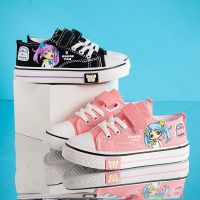 hot【DT】✺◄✈  Cheap Children Pink Sneakers Fashion Cartoon Canvas Shoes Kids Anime Skateboard Boy Flats Low Childrens Footwear