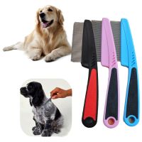 ZZOOI Pet Flea Combs Stainless Steel Needle Close-Tooth Grate Comb Large Thick And Fine Needle Flea Louse Removal For Cats Dogs