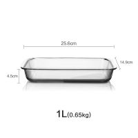 Tempered Glass Rectangle Serving Baking Dish Bakeware Dinner Plate Set Bake Dishware Tableware Kitchen