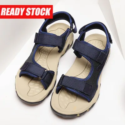Khaki Sandals Men Breathable Open Toe Sandals Mens Trendy Outdoor Beach Sandals Soft Bottom Non-Slip Sports Casual Shoes Hot Sales Size 38-47 SKKT