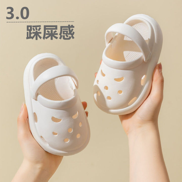 mikibobo-รองเท้าแตะเด็ก-นุ่มๆ-รองเท้านิ่มเหมือนเหยียบขี้-รองเท้านิ่ม-รองเท้าแตะลําลอง-สำหรับเด็ก-สีลูกกวาด-jzb1270