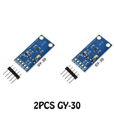 2ชิ้นโมดูลเซนเซอร์ความเข้มต่ำดิจิตอล GY-30 BH1750FVI สำหรับ Arduino AVR 3V-5V