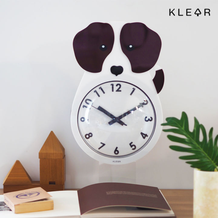 klearobject-นาฬิกาแขวนผนัง-สุนัขบีเกิ้ล-beagle-wall-clock-k323