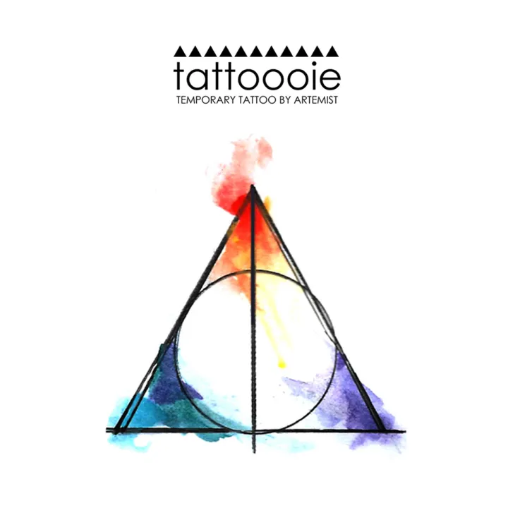 TATTOOOIE TEMPORARY TATTOO DEATHLY HALLOWS Lazada PH