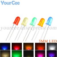 50pcs LED 3MM F3 Green Blue Orange Red Yellow Light Emitting Diode DIY Eelectronic Components Electrical Circuitry Parts