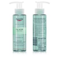 Eucerin Pro Acne Solution Cleansing Gel200ml ทำความสะอาดล้ำลึก ลดความมันส่วนเกิน ชำระล้างเครื่องสำอาง สิ่งสกปรกอุดตัน demed