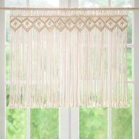 【HOT】► Macrame hangmade curtain for window macrame weaving door