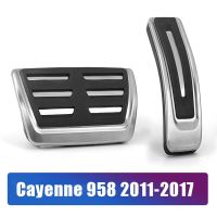 แป้นเหยียบแป้นพักเท้าเบรกเชื้อเพลิงรถยนต์สำหรับ Porsche Cayenne 958 2011-2017 Cayenne 2018 2019 2020 2021 2022 2023