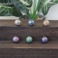 20mm African Pyrite Iron Ball Colourful Imperial Jasper Sphere Decor Pocket Stone Healing Crystal Round Beads Mineral Specimen