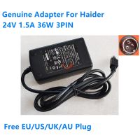 อะแดปเตอร์แหล่งกระจายไฟ AC HDAD36W101 3PIN 24V 1.5A 36W ของแท้สำหรับเครื่องชาร์จเครื่องพิมพ์ Haider POS