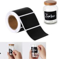 120pcs/Roll Labels Sticker For Kitchen Removable Adhesive Labels Square Blackboard Stickers Label Reusable DIY Writable Stickers