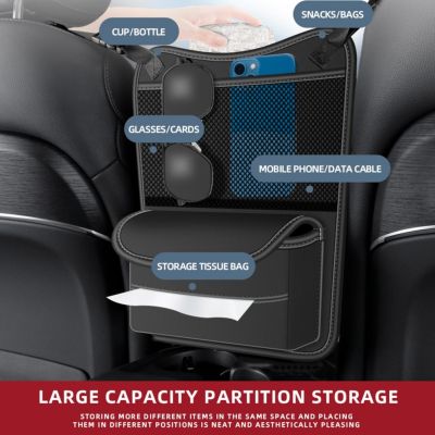 dfthrghd Car Trunk Organizer Adjustable Backseat Storage Bag Net High Capacity Multi-use Oxford Automobile Seat Back Organizers Universal