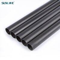 1Pcs Length 1000mm OD10mm 20mm 30mm 40mm Twill Matte 3K 100% Carbon Pipe Carbon Fiber Tube Wires Leads Adapters