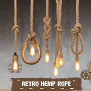 Sáng Tạo Retro Đèn treo Dây đay Mỹ công nghiệp Đèn treo Loft phong cách